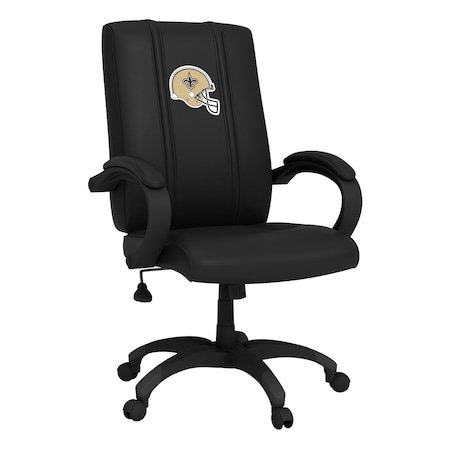 Dreamseat Office Chair 1000 with New Orleans Saints Helmet Logo XZOC1000-PSNFL21007